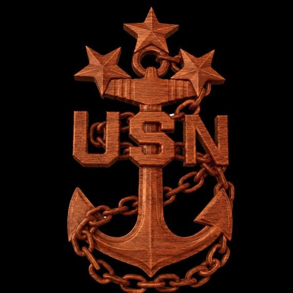 MCPON /Senior Enlisted Advisor to the Chairman Anchor STL for CNC and 3D Printing