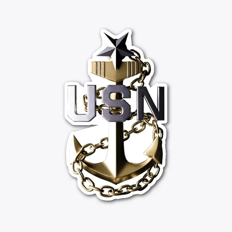 Senior Chief Gold Fouled Anchor